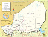 kaart Niger
