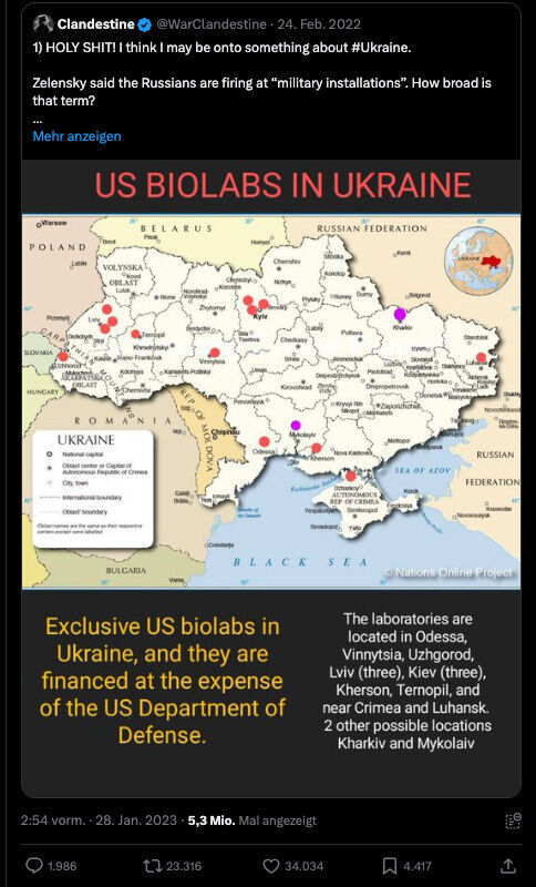 Biolabs in Oekraïne