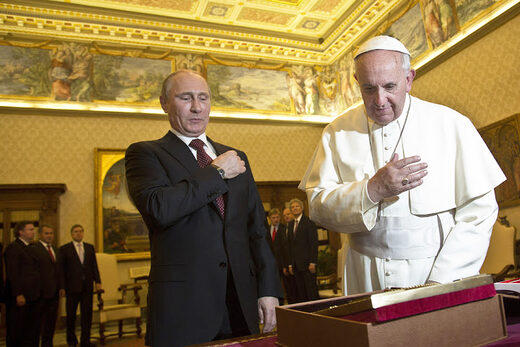 Paus Franciscus Poetin