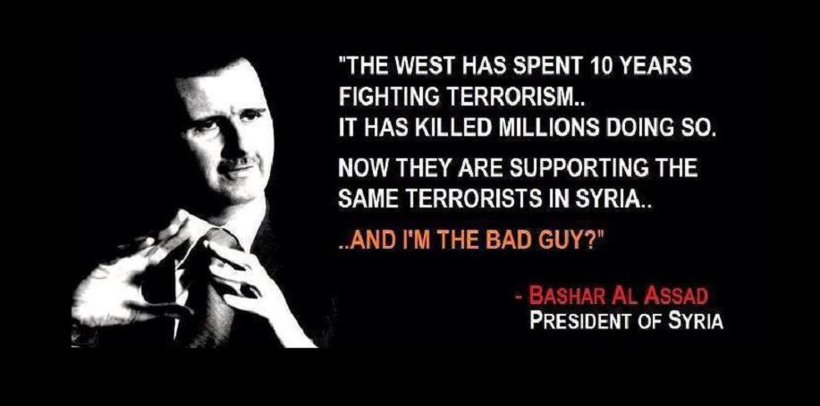 Assad quote us sponsored terrorism