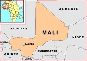 kaart West-Afrika/Mali