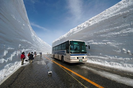 Tateyama snow wall, Murudo, Japan