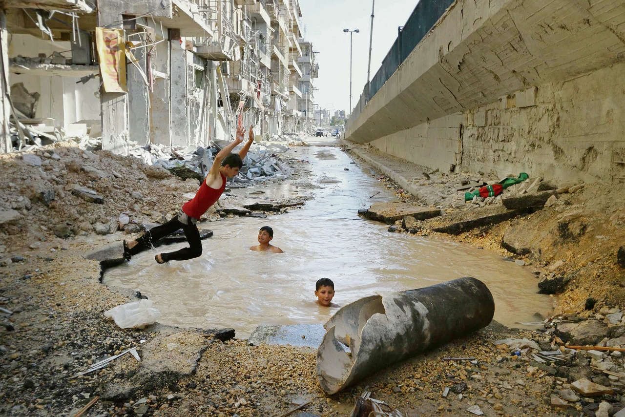 Kinderen in Aleppo