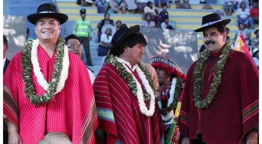 Presidenten Correa, Maduro, Morales 