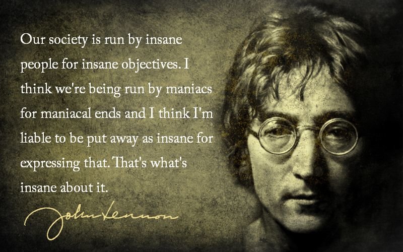 John Lennon: gestoorde overheid