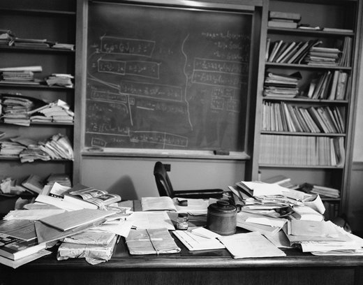 Albert Einstein's desk 1955