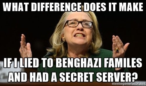 Killary: what difference does it make/geheime server