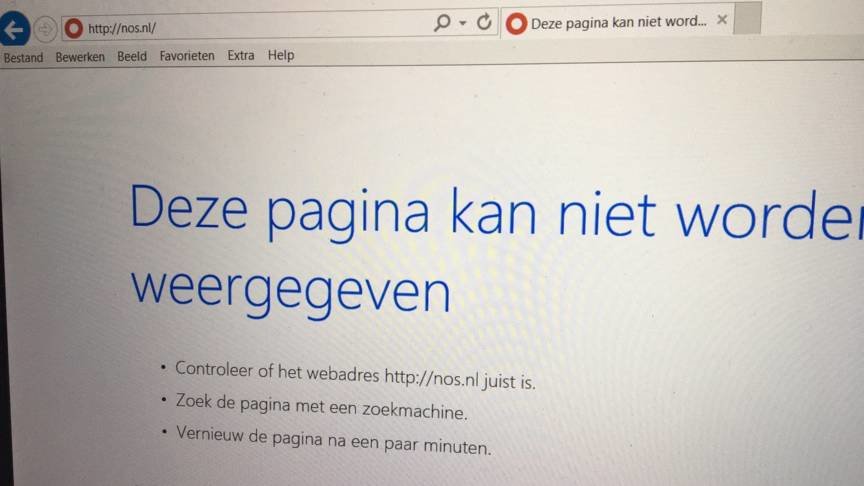 NOS geblokkeerd door Turkije
