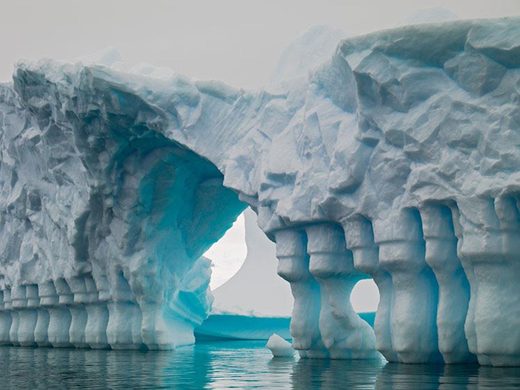 Columned Glacial Bridge, Antarctica