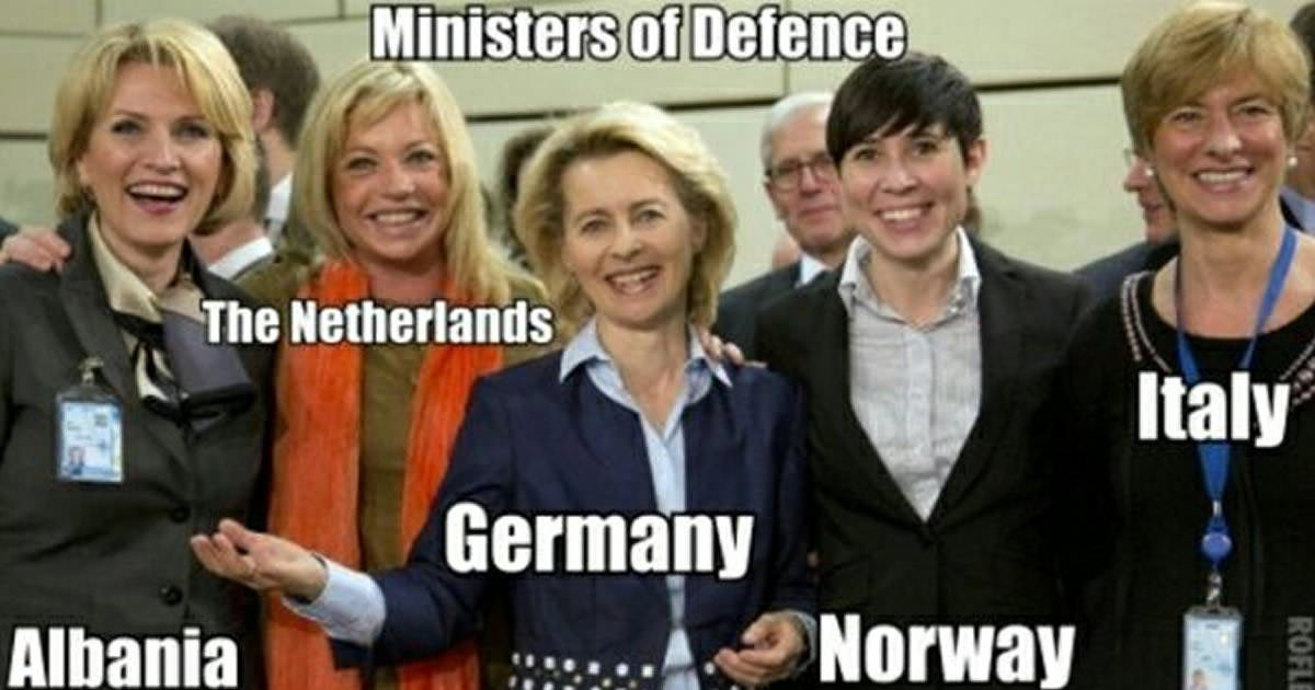 vrouwelijke ministers Defensie 