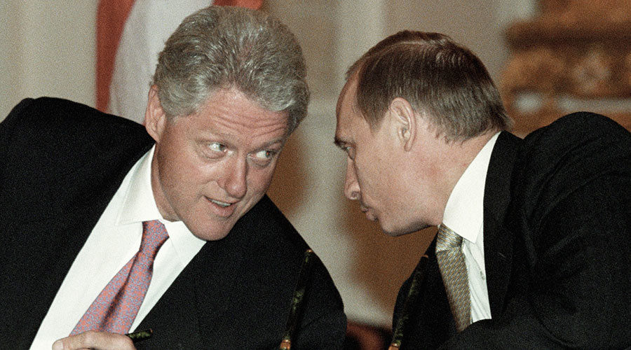 Presidents Vladimir Putin en Bill Clinton, 05.06.2000