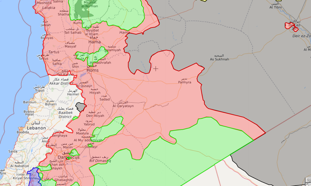 syria map control 2017