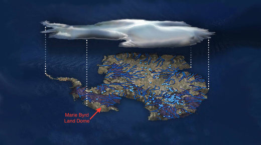 antarctica ice volcano