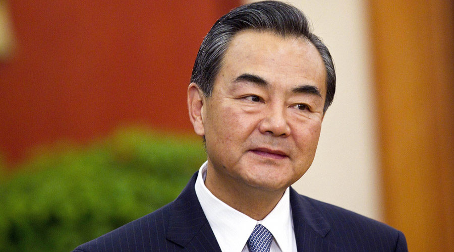De Chinese minister van Buitenlandse Zaken Wang Yi