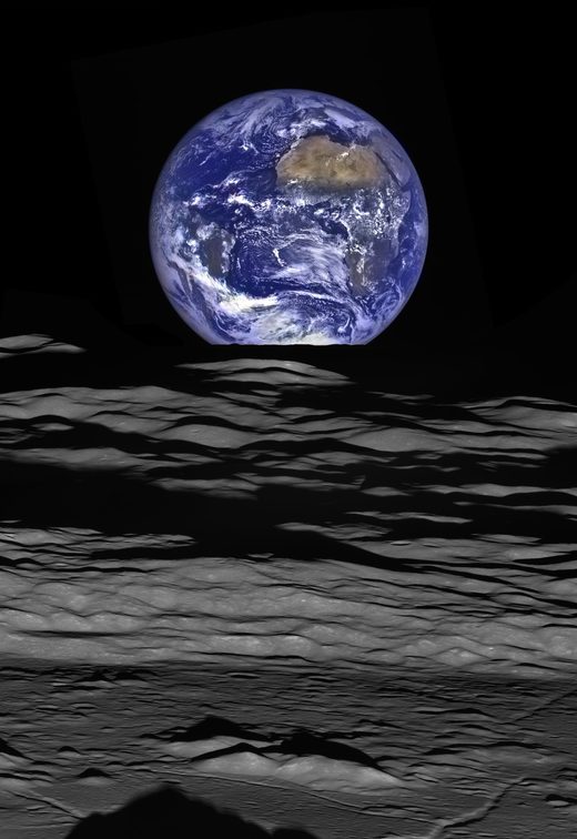 Earthset from the Lunar Reconnaissance Orbiter
