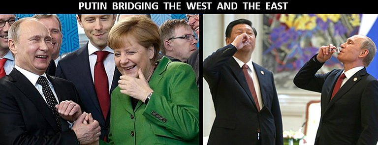 Putin Merkel China