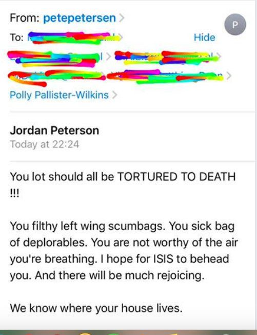 Tweet aan UvA-docent Jordan Peterson
