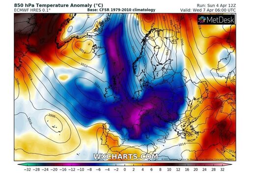 extreme cold europe april 2021