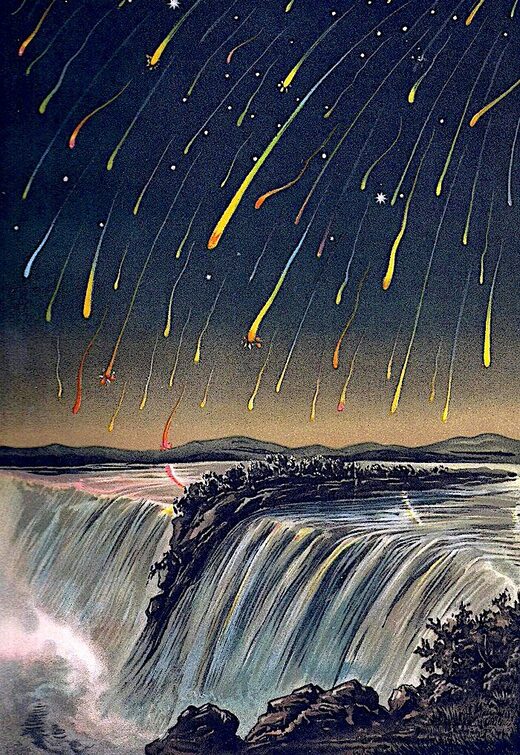 meteors waterfall