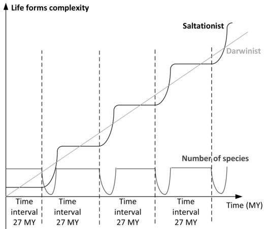 Complexiteit van levensvormen versus aantal soorten