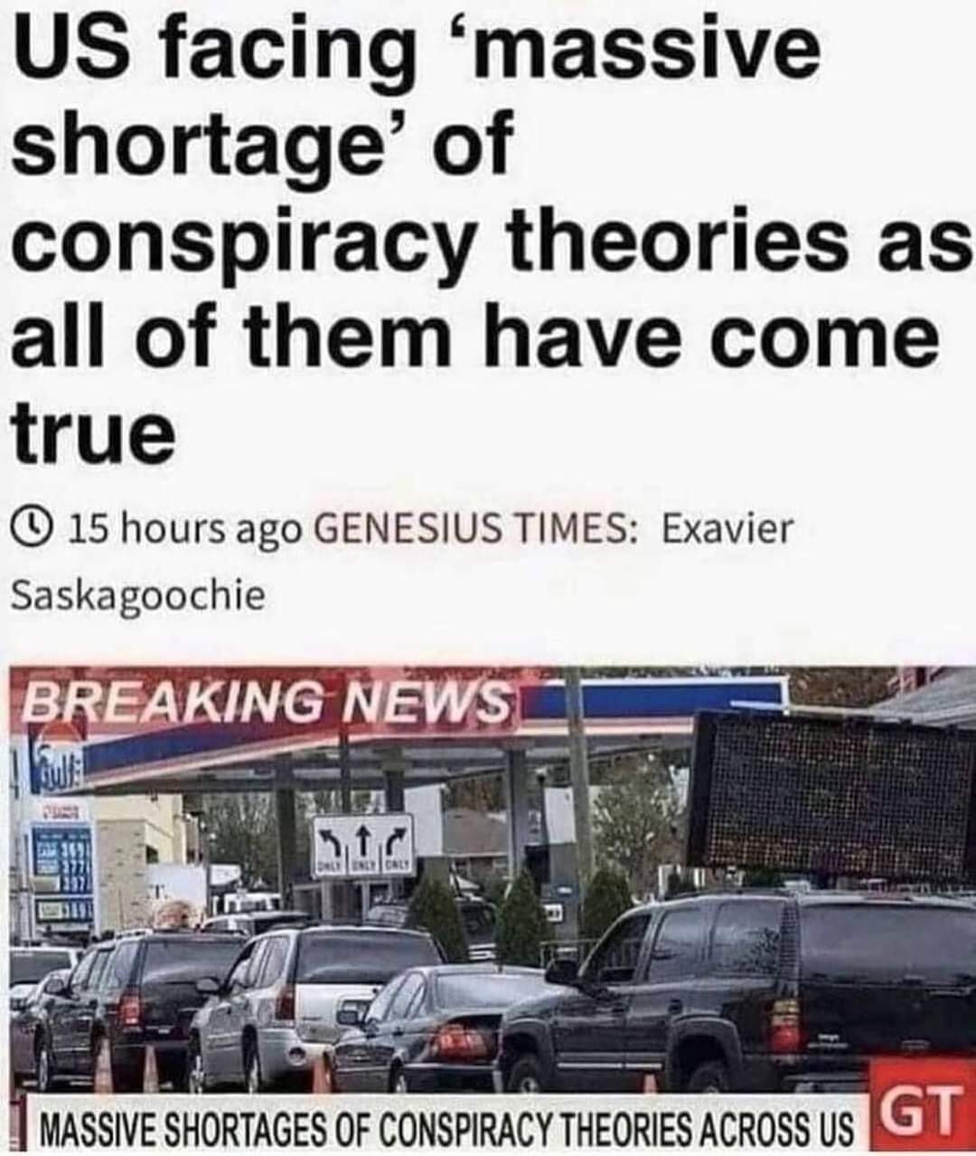 Conspiracy theory meme