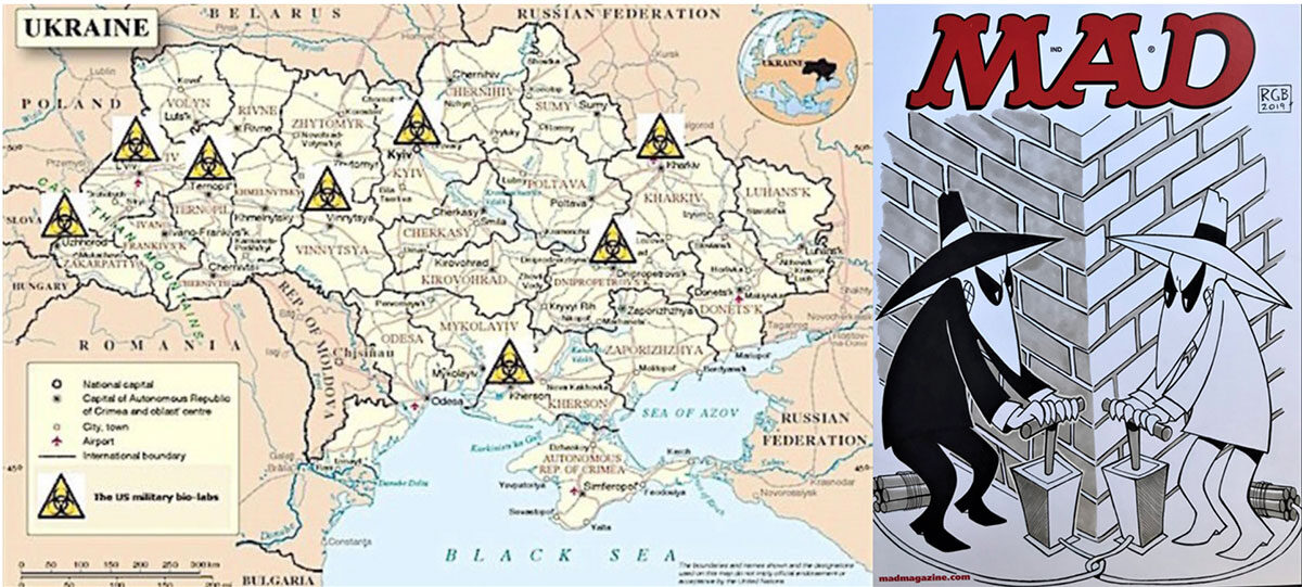Oekraïne kaart van biolab
