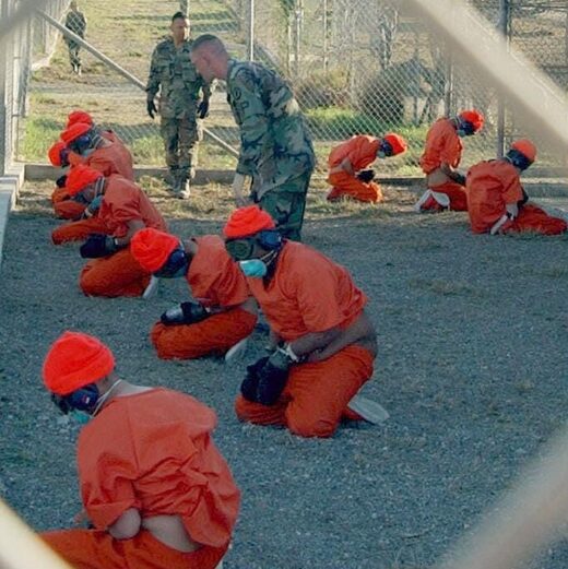 Guantánamo gevangenen mondkapjes