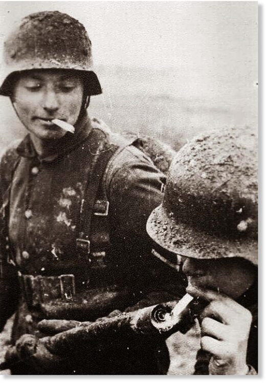 rokende soldaat