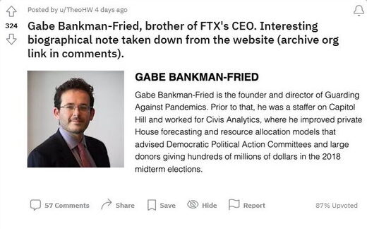 Gabe Bankman-Fried ftx crypto ineenstorting oekraïne donaties aan democraten