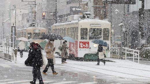 japan sneeuw