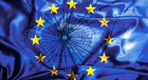 versplinterende Europese vlag