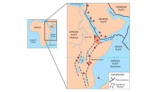 Oost-Afrikaanse slenk kaart