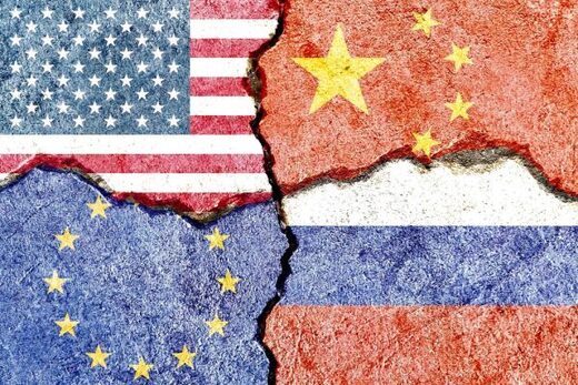 afbeelding vier rijken navo amerika china rusland