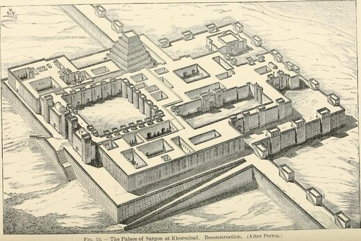Citadel van Sargon II in Khorsabad.