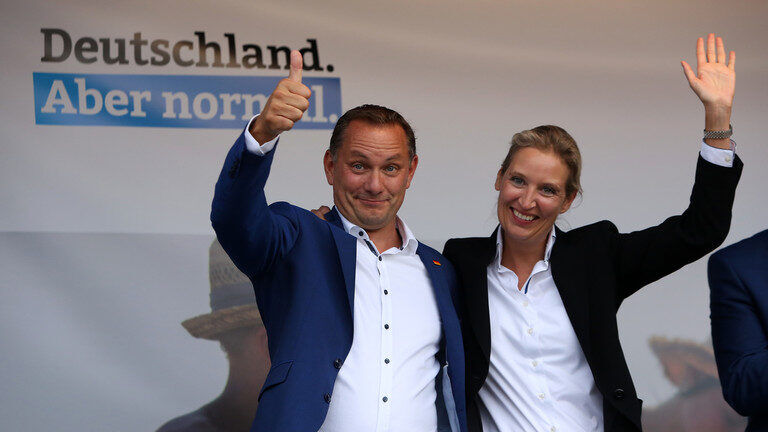 Tino Chrupalla en Alice Weidel