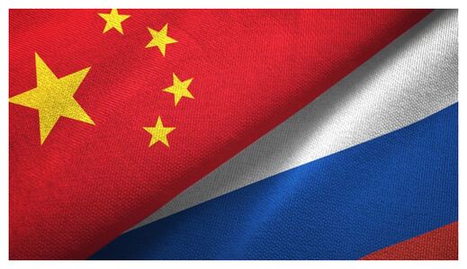 Vlag China & Rusland