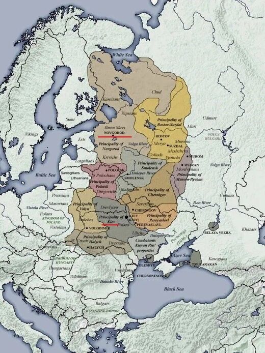 Kievse Rijk kaart