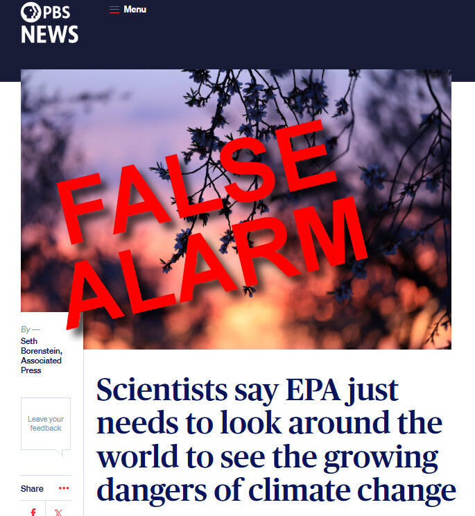 vals alarm klimaatverandering PBS