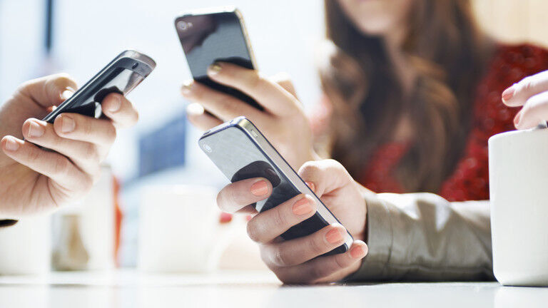 mensen mobieltjes