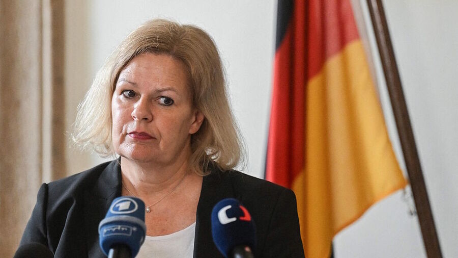 Duitse minister van Binnenlandse Zaken Nancy Faeser
