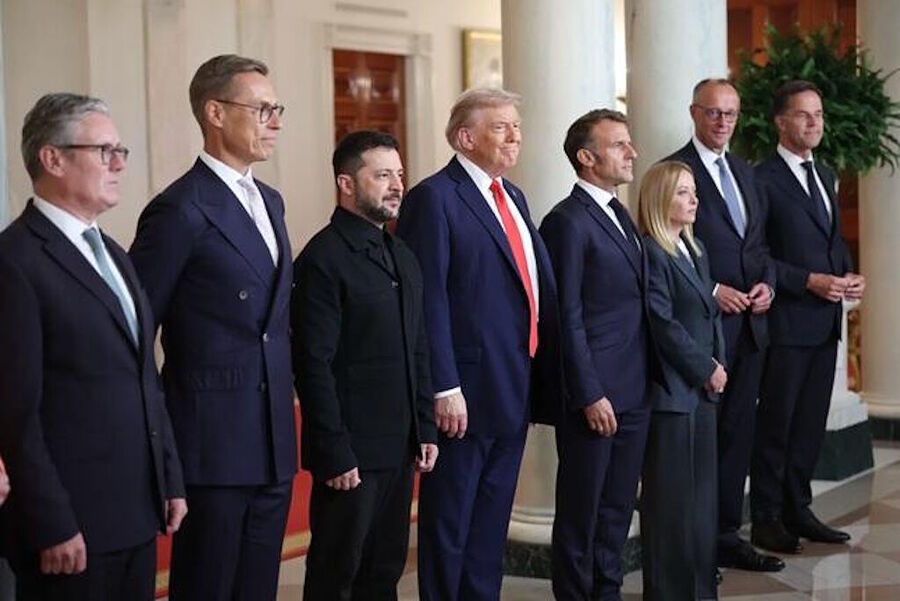 trump zelensky witte huis plan voor vrede leiders van de europese unie