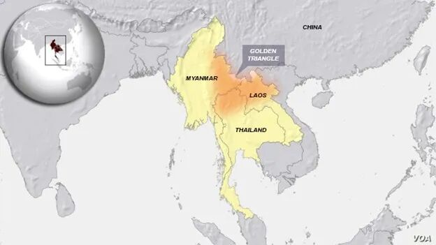 Klik om te vergroten Myanmar, Laos en Thailand