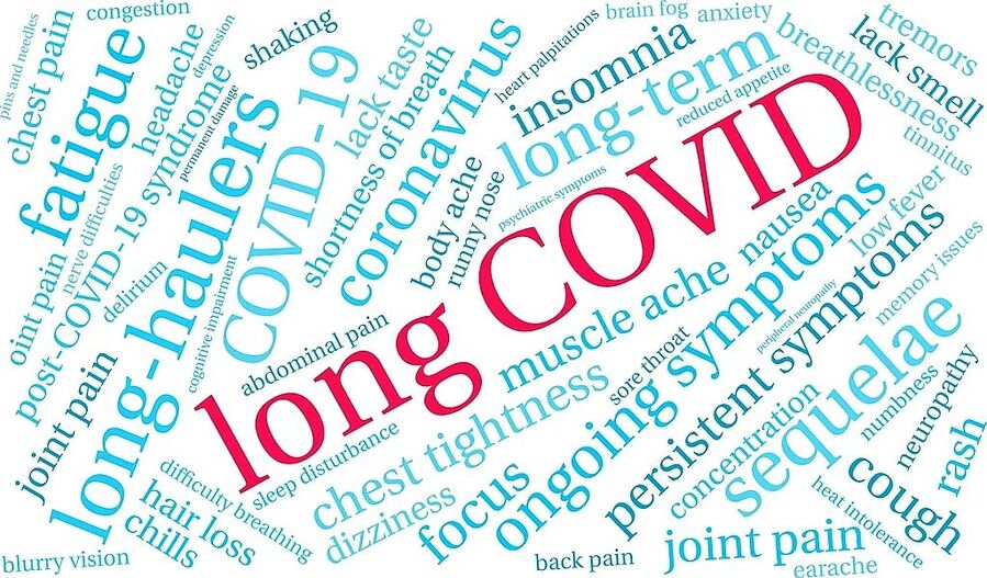 long covid kernwoord afbeelding