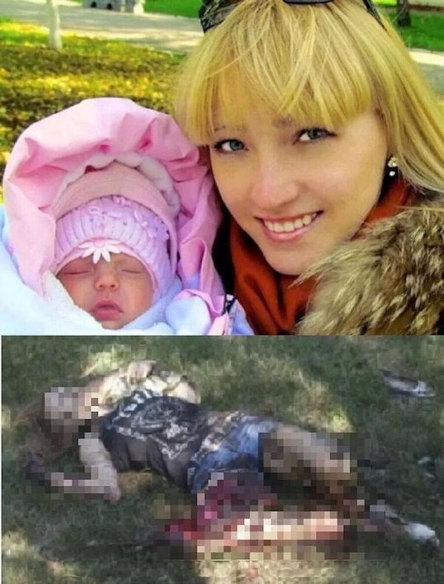 Klik om te vergroten Madonna Gorlovka Kristina Zhuk donbass oekraïne beschieting