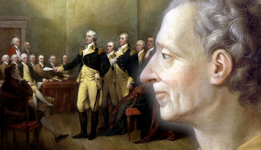 Klik om te vergroten Montesquieu verdeling van de staatsmacht