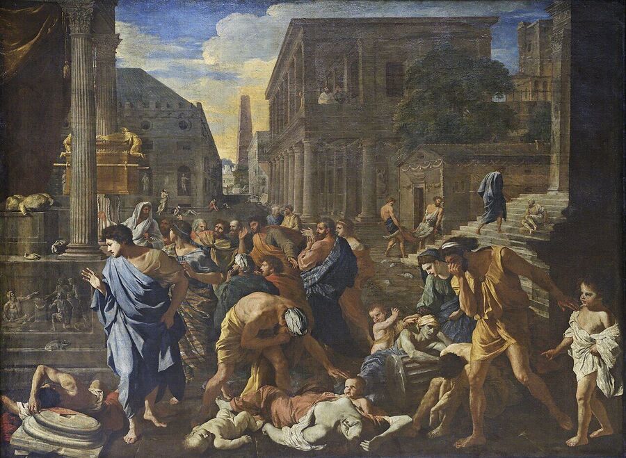 Klik om te vergroten La peste, Poussin