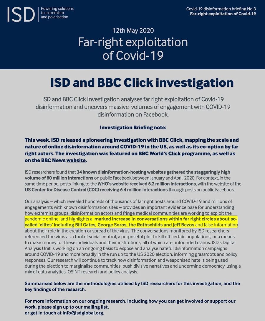 ISD BBC laster greenmed info covidpropaganda