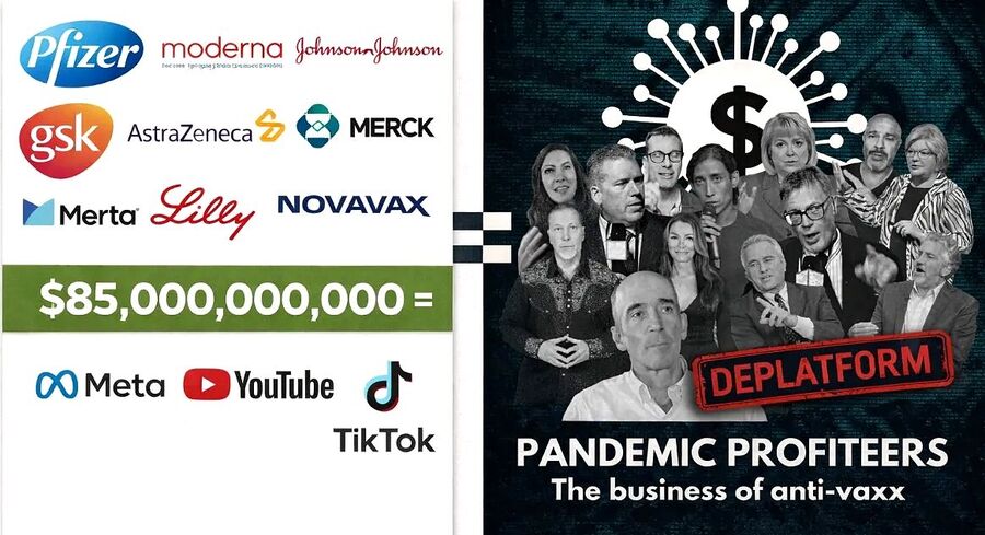 big farma deplatform laster anti-vaxxers