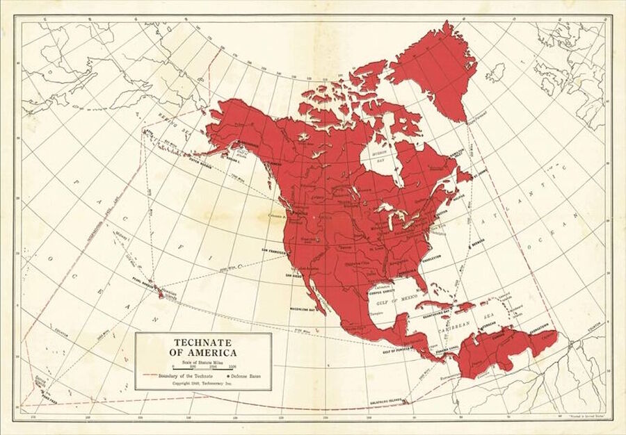 amerika kaart 1940 groenland centraal zuid-amerika controle technaat