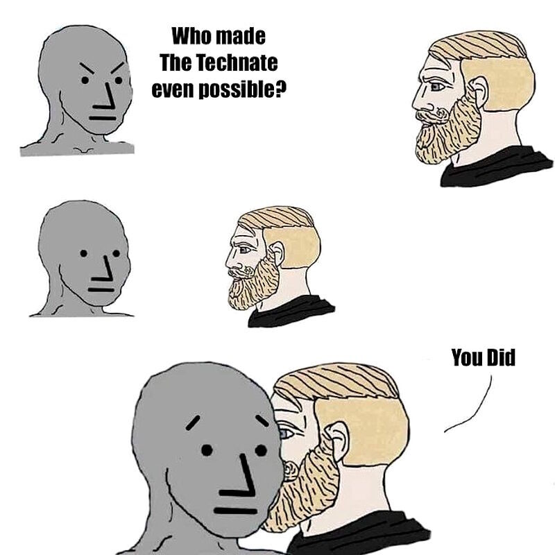 technaat meme chad npc